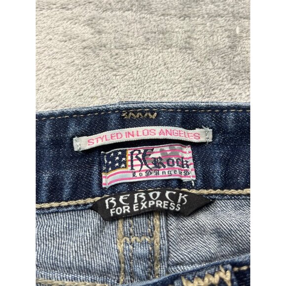 ReRock For Express Barely Bootcut Womens Jeans Size 6 Medium Wash Denim 29x32 - Picture 3 of 14